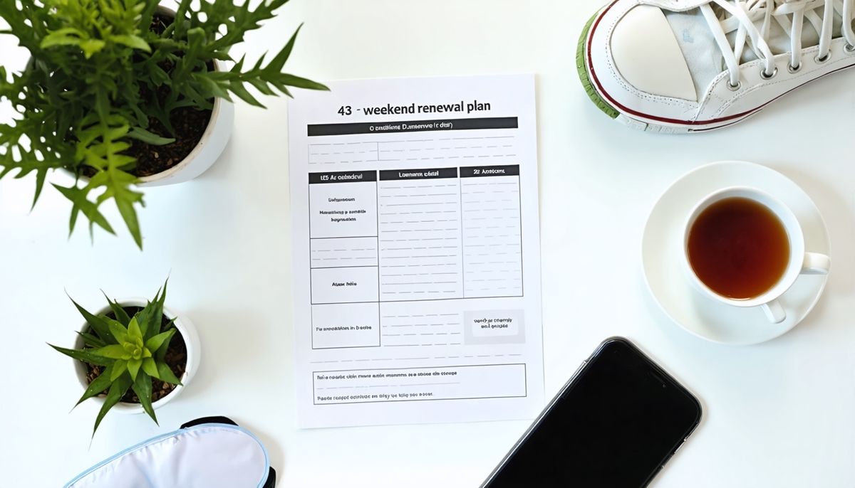 Hafta Sonu Yenilenme Planı: 48 Saatlik Mini Wellness Kılavuzu